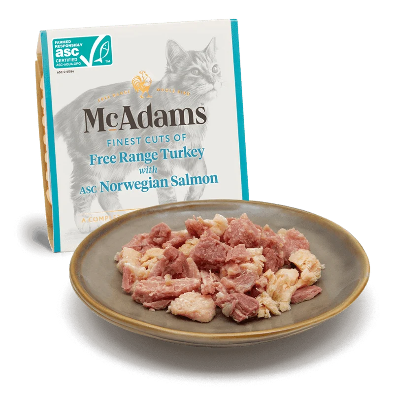 McAdams Cat Tarrina Pavo Campero con Salmón Noruego