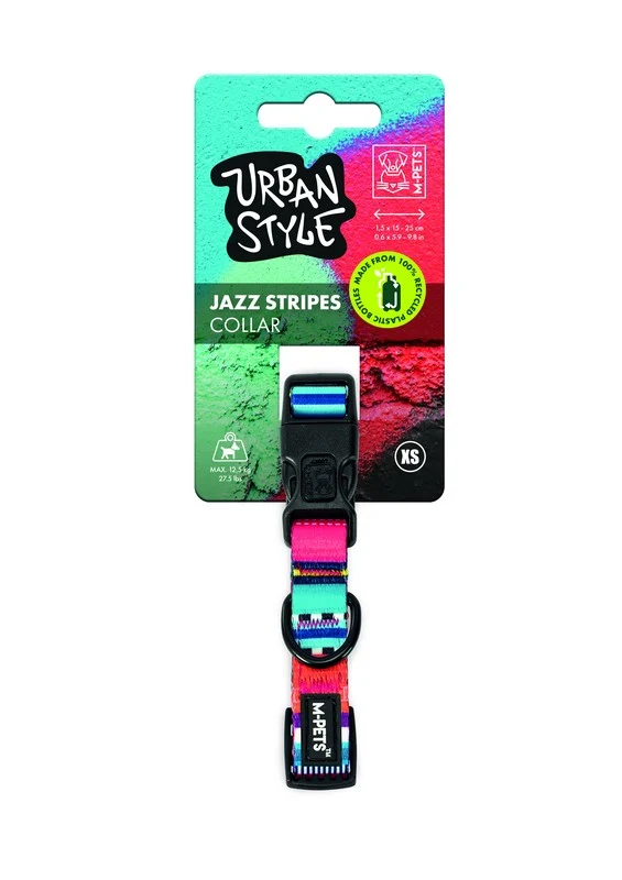 Collar ECO Urbanstyle Stripes M-Pets