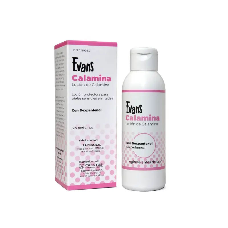 Evans Loción de Calamina con Dexpantenol, 125 ml