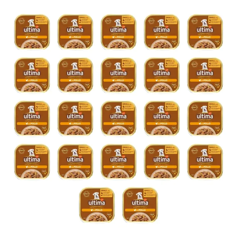Ultima Mini Paté Pollo, 150 gr, pack 22