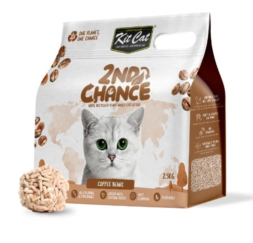 Kit Cat Arena Eco 2nd Chance - Coffee Beans, Guisante y Yuca (aroma suave) - 7L- 2.5KG
