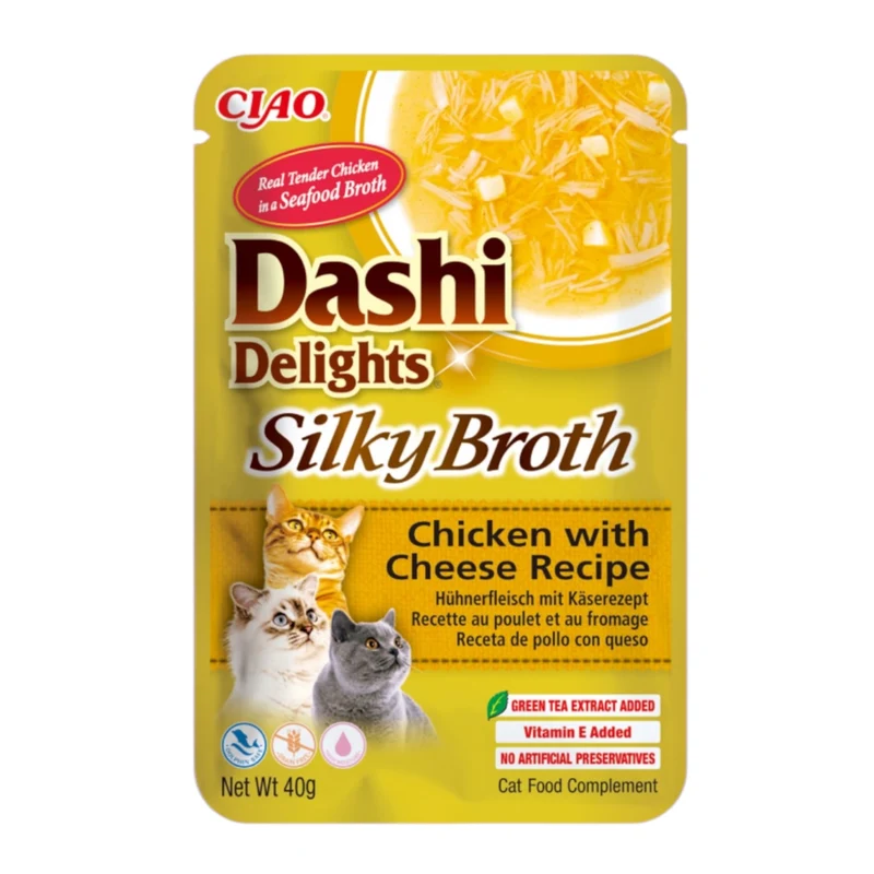 Dashi Silky Broth Pollo y Queso para Gatos