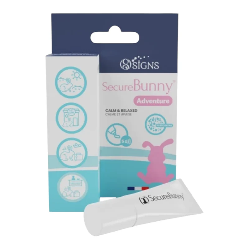 Securebunny Adventure Gel Feromonas Maternales Antiéstrés para Conejos