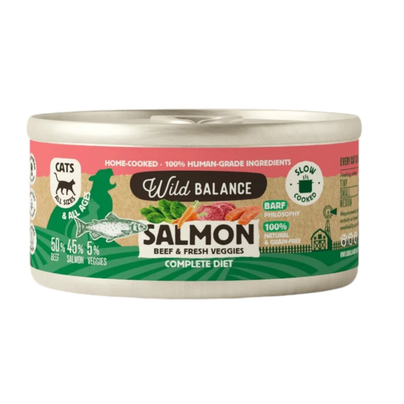 Wild Balance Wild Salmón y Ternera para Gatos 120gr — Filosofía BARF