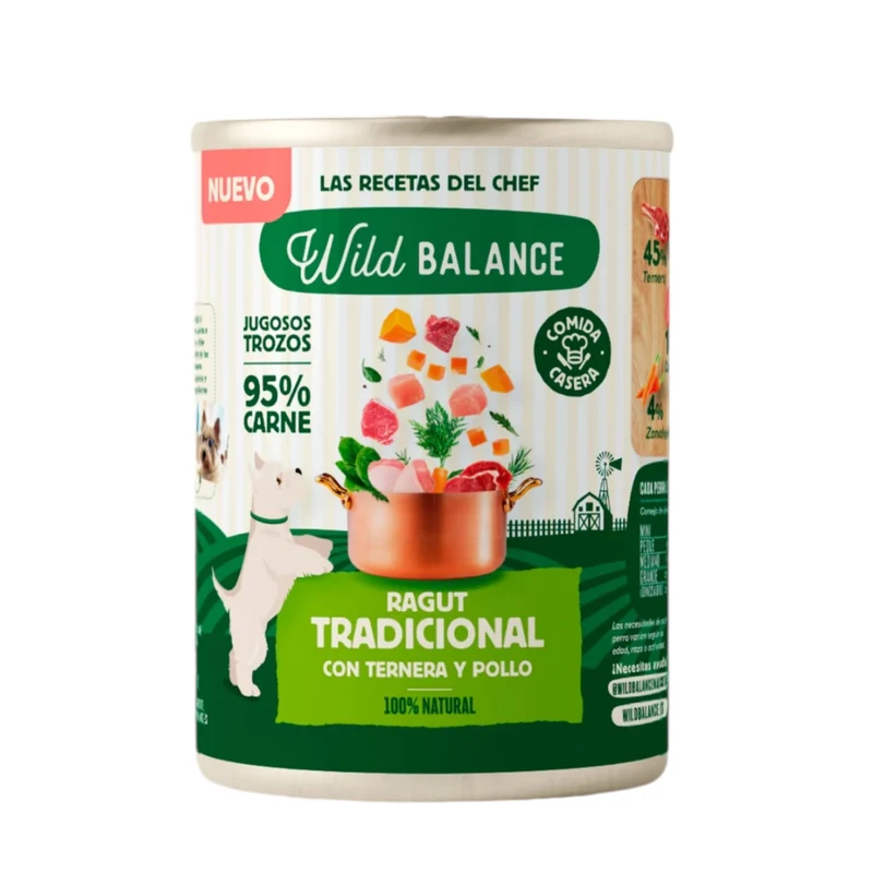 Wild Balance Ragout Tradicional para Perros — Comida Húmeda Natural