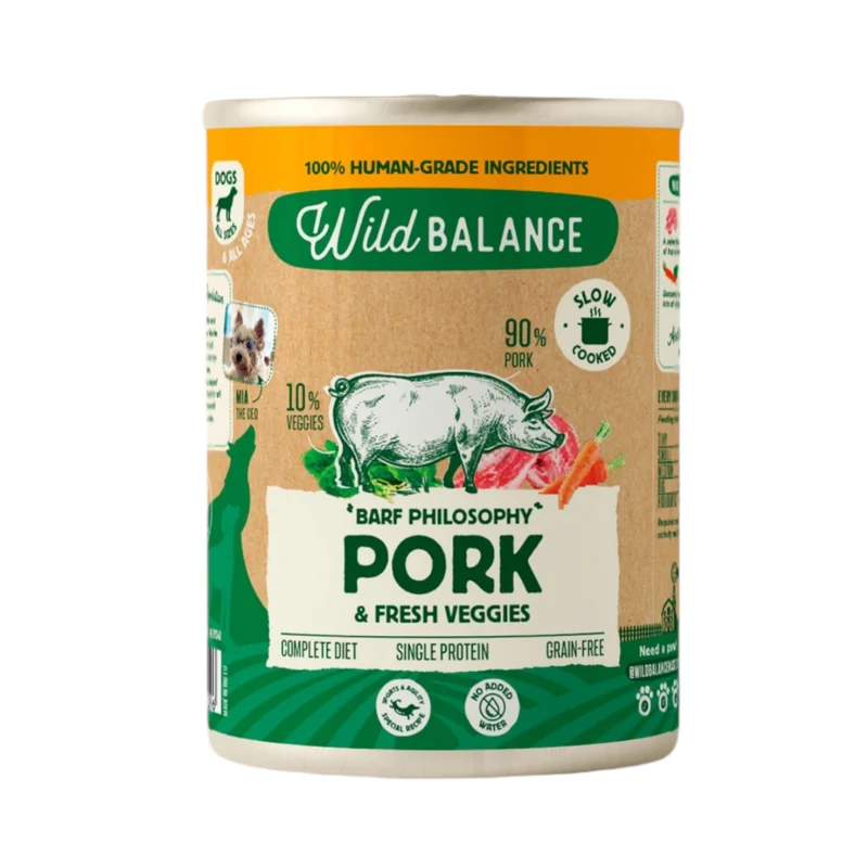 Wild Balance Cerdo para Perros — Filosofía BARF Natural