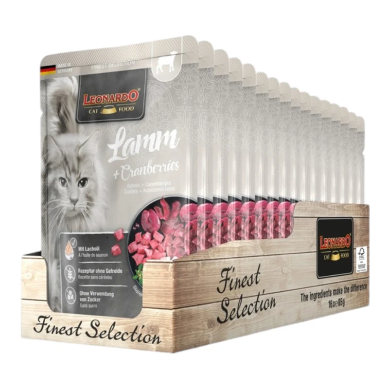 Leonardo Finest Selección Cordero y Arándanos 85g