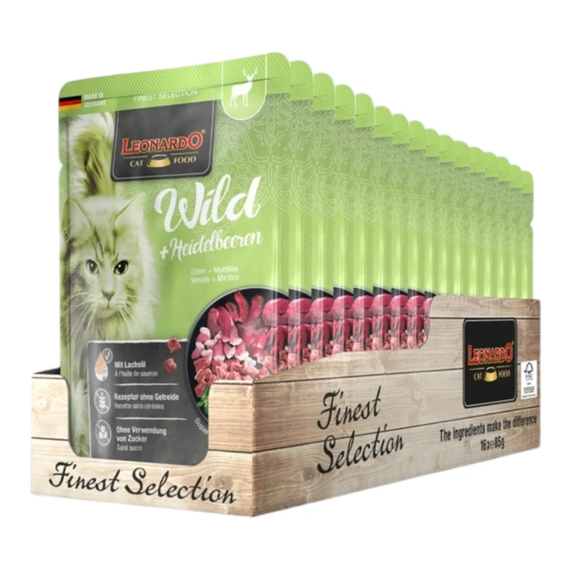 Leonardo Finest Selección Venado y Arándanos 85g