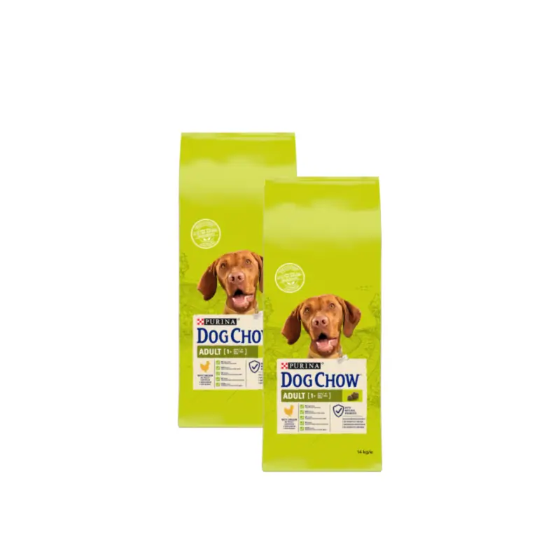 Dog Chow Canine Adulto Pollo Pack 2 x 14 Kg, pienso para perros