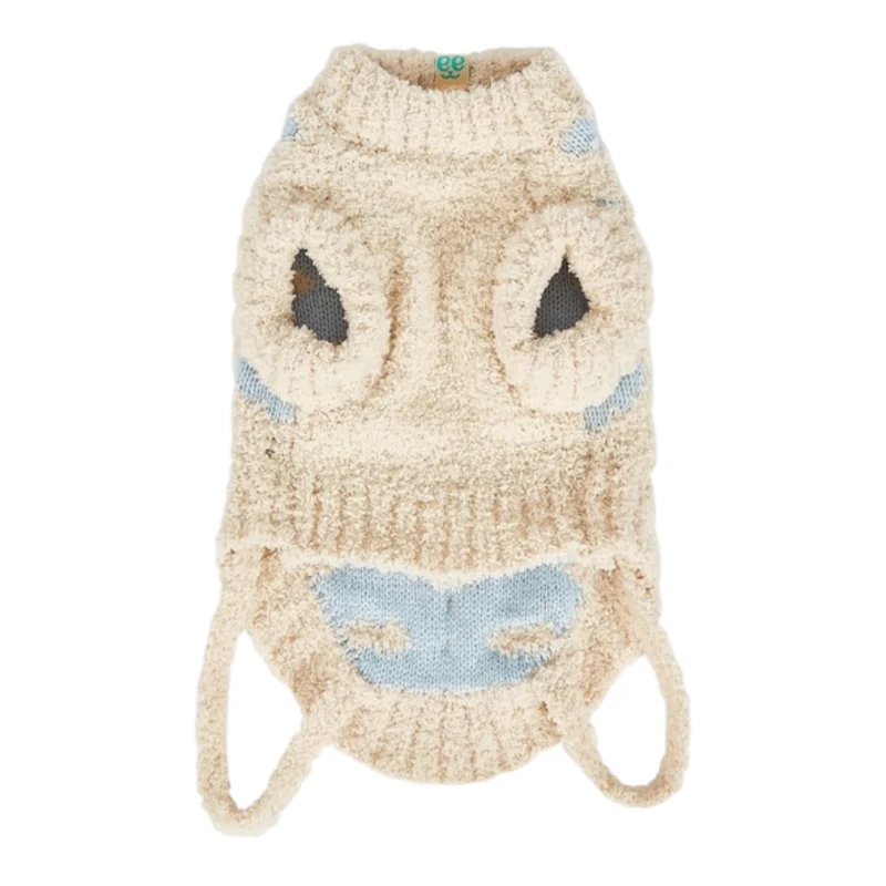 Jersey de punto para perro Cloudy Beige