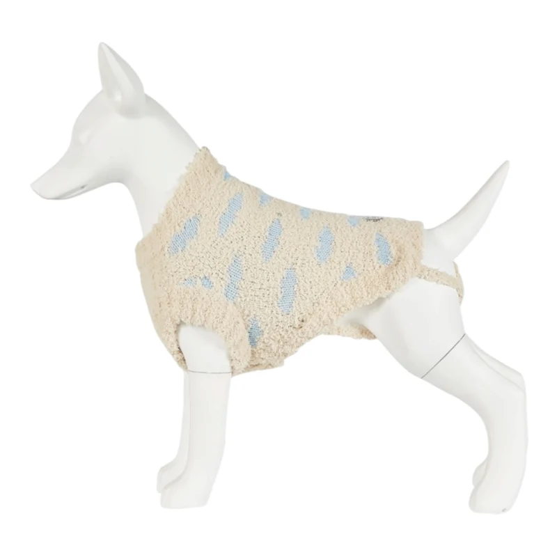 Jersey de punto para perro Cloudy Beige