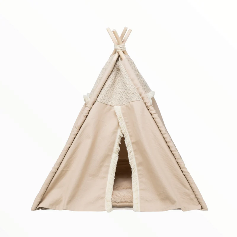 Beeztees Tippy Boho Tipi para Gatos y Pequeños Animales — Diseño Moderno