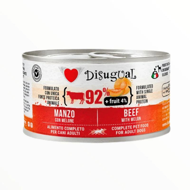 Disugual Fresh Fruit Plus Ternera y Melón lata para perro 390 g