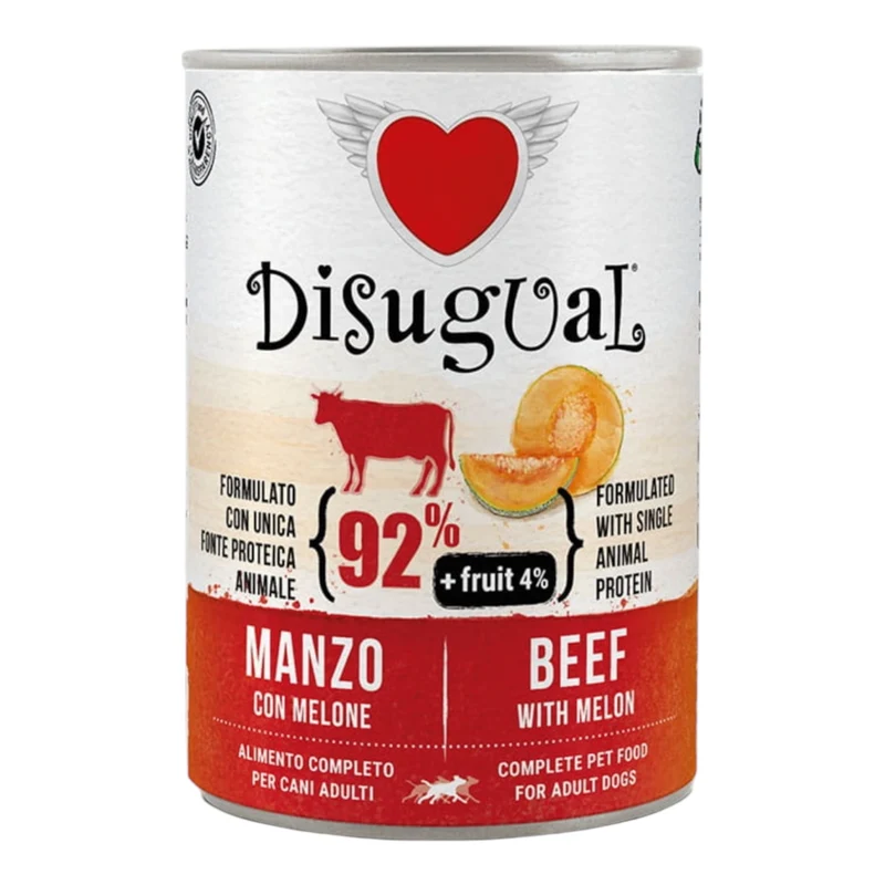 Disugual Fresh Fruit Plus Ternera y Melón lata para perro 390 g