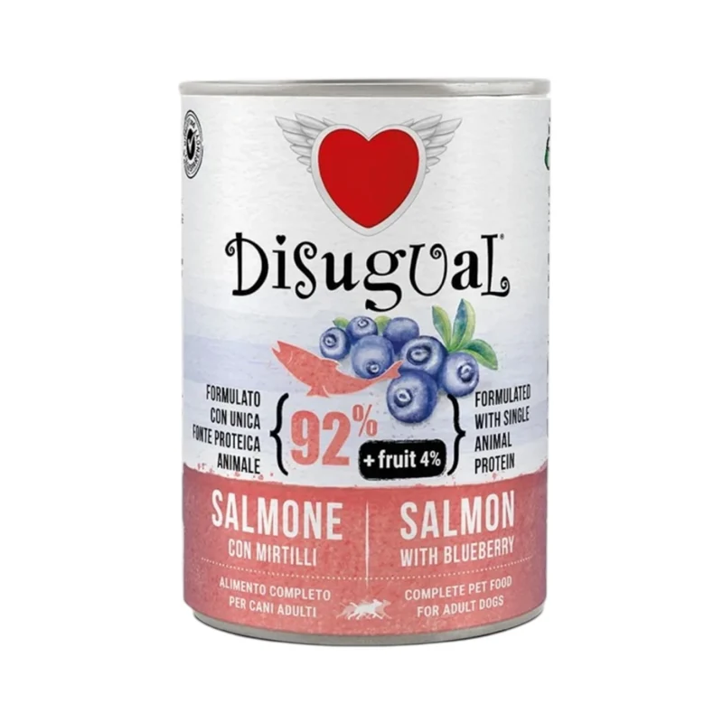 Disugual Fresh Fruit Plus Salmón y Arándanos lata para perro 390 g