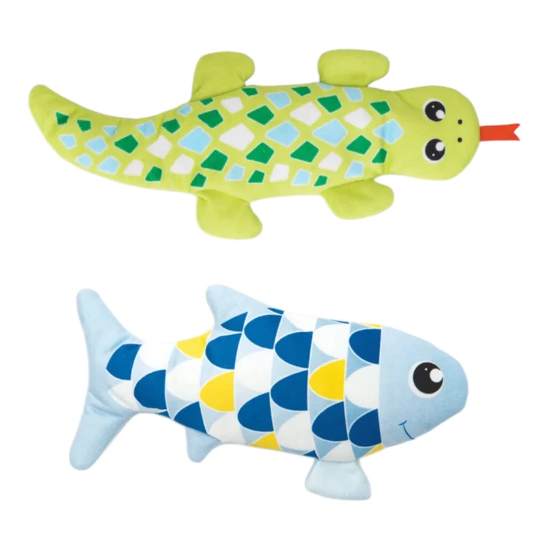 Catit Groovy Animales Bailarines para Gatos — Pez o Gecko Interactivo