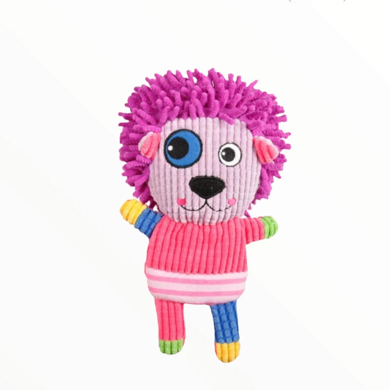 Karlie León de Pana para Perros — Peluche Suave con Colores Vibrantes