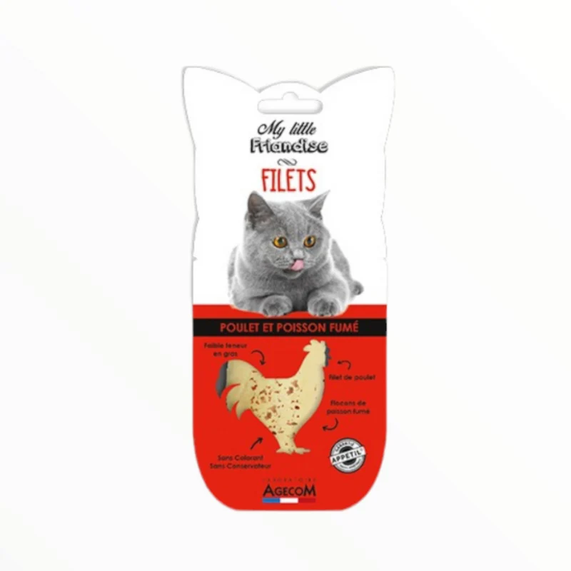 My Little Friandise Lomo Pollo y Pescado Ahumado para Gatos — Snack Natural