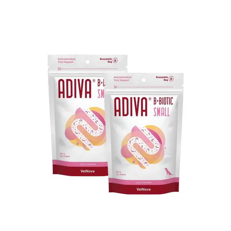 Vetnova Adiva B+Biotic Small 30 chews, pack 2