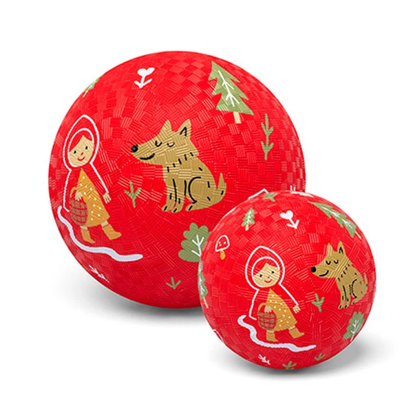 Pelota Caucho Natural Caperucita Roja 18 cm