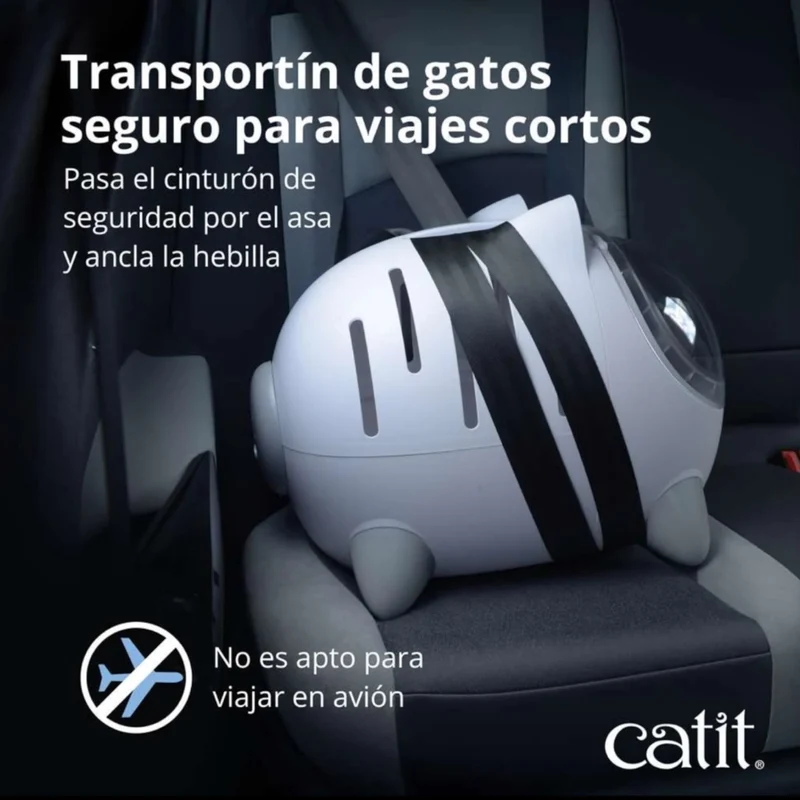 Catit PIXI Mío Transportín-Cama-Refugio 3 en 1 para Gatos