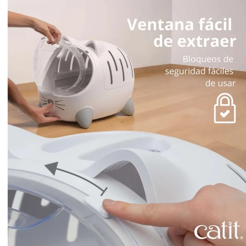 Catit PIXI Mío Transportín-Cama-Refugio 3 en 1 para Gatos