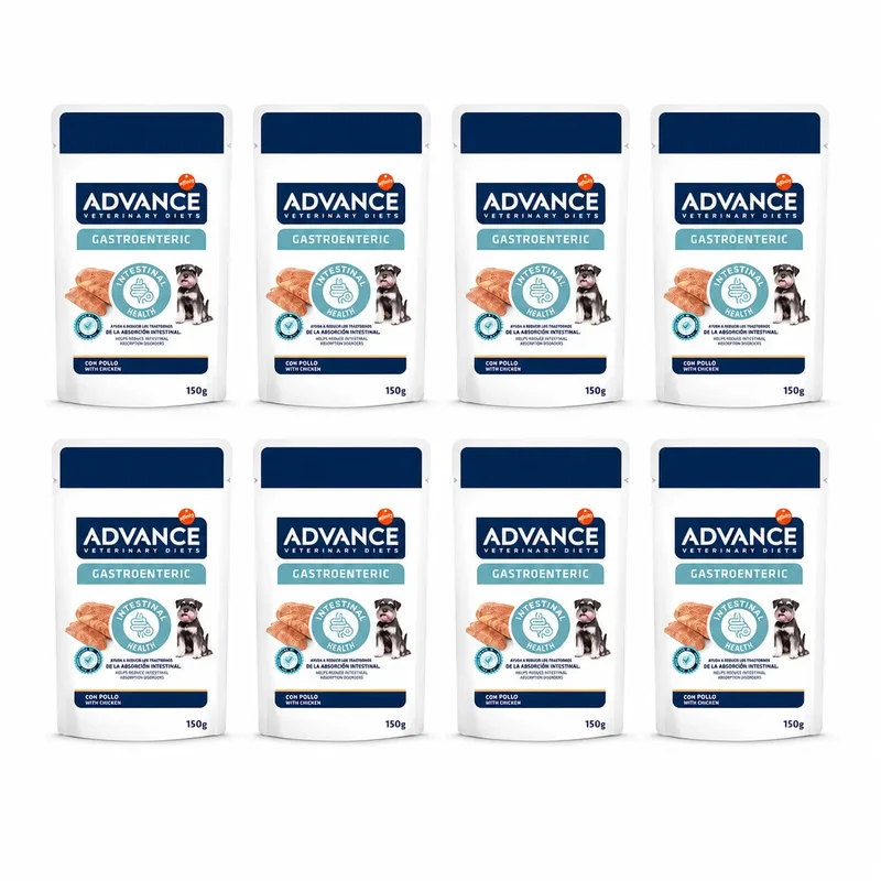 Advance Comida Húmeda Helps Intestinal Health Para Perros Mini, Single Serve, 8 x 150 gr
