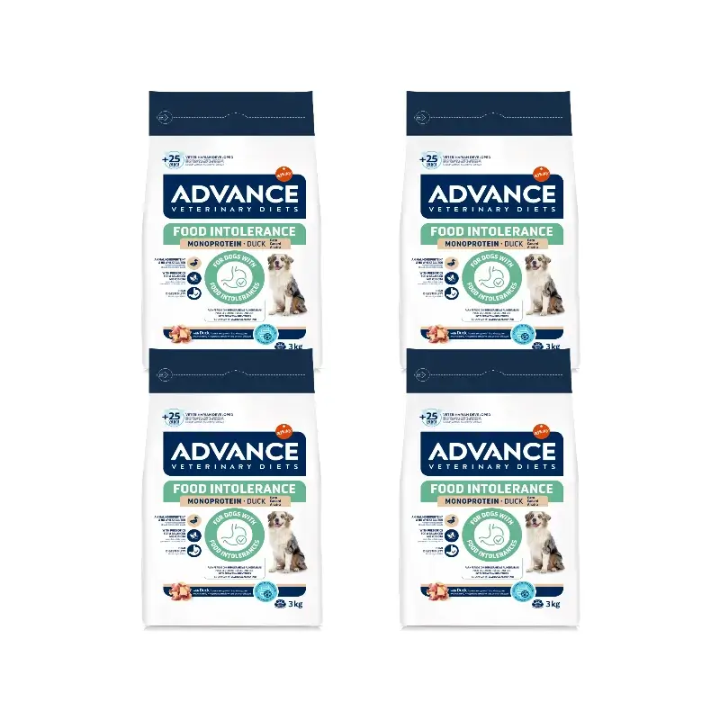 Advance Pienso Para Perros, Con Pato, Superpremium, 4 x 3 kg