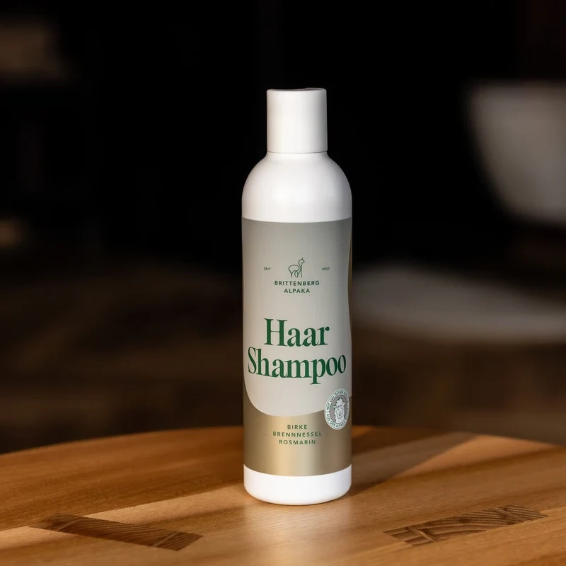 Brittenberg Alpaka - Champú - Birke - mit Keratin aus Alpakawolle