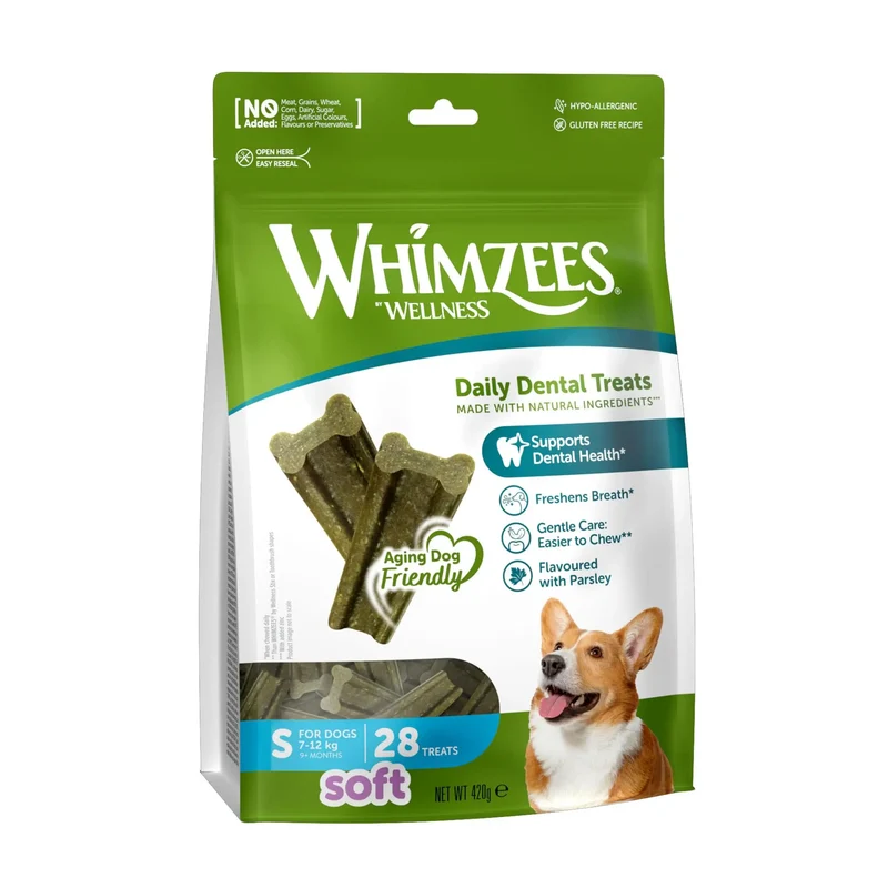 Whimzees Soft Value Snack Blandos para Perros - Bolsa de 360 g