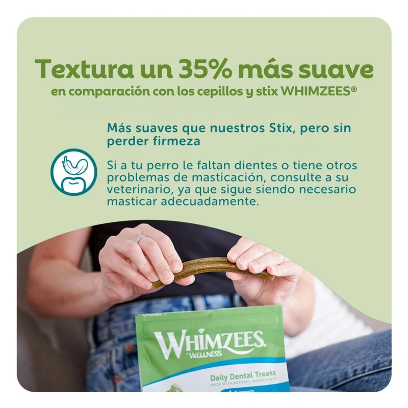 Whimzees Soft Value Snack Blandos para Perros - Bolsa de 360 g