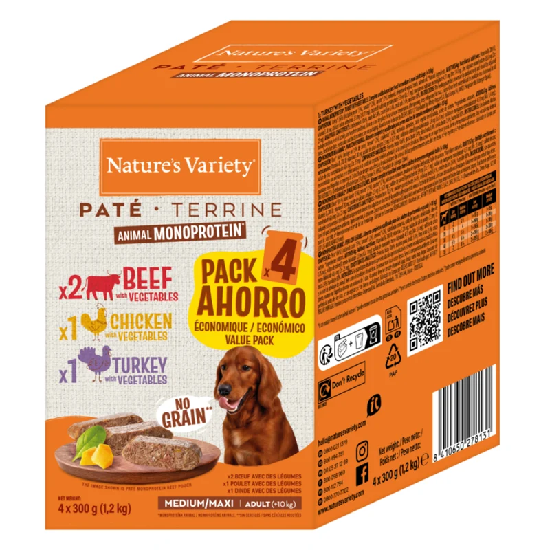 Nature'S Variety Dog Original Paté Multipack