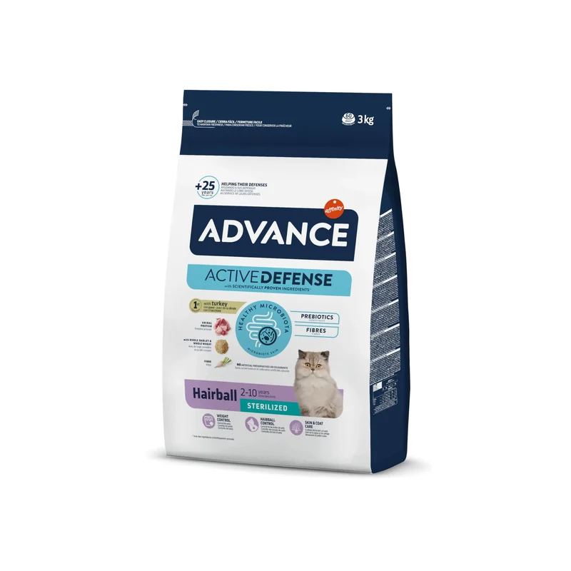Advance Hairball Sterilized Control Bolas de Pelo Pienso para Gatos