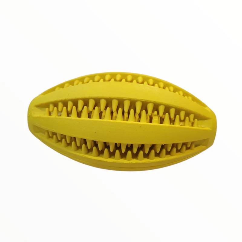 Pelota Rugby Snacks de Caucho Natural para Perros — Dispensador Menta