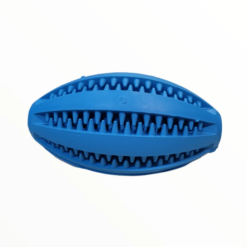 Pelota Rugby Snacks de Caucho Natural para Perros — Dispensador Menta