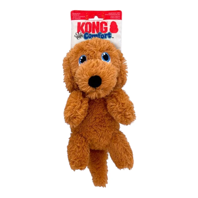 KONG Comfort Pups Peluche para Perros — Pelaje Supersuave y Cuerpo Flexible