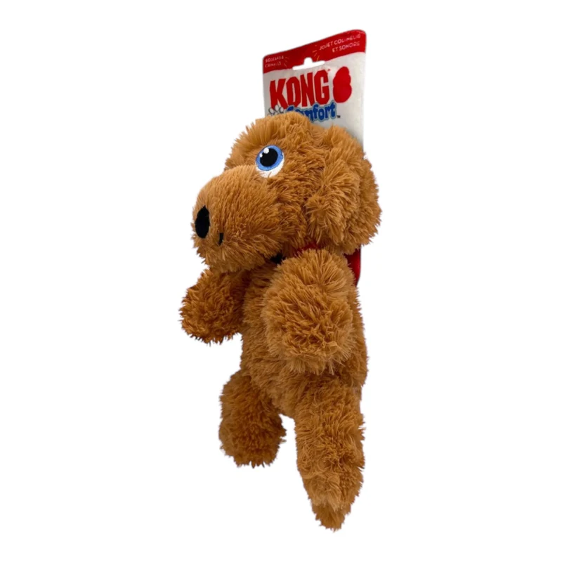 KONG Comfort Pups Peluche para Perros — Pelaje Supersuave y Cuerpo Flexible