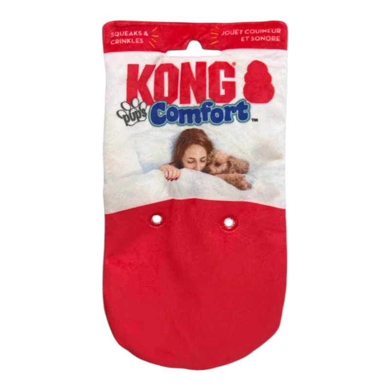 KONG Comfort Pups Peluche para Perros — Pelaje Supersuave y Cuerpo Flexible
