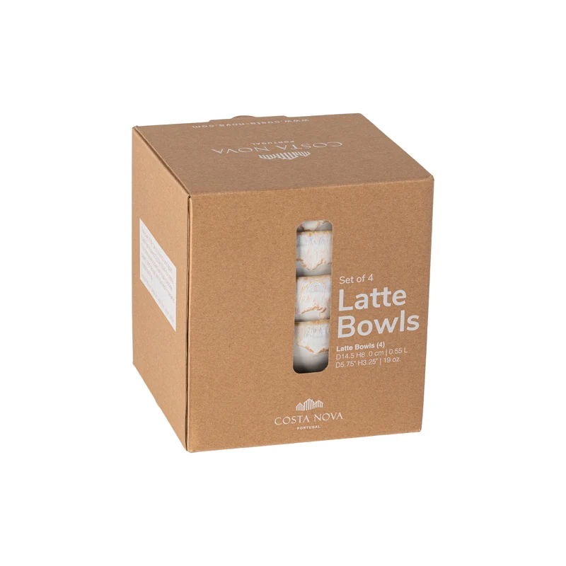 Cuenco para café con leche -Grespresso- blanco - 15x8 cm