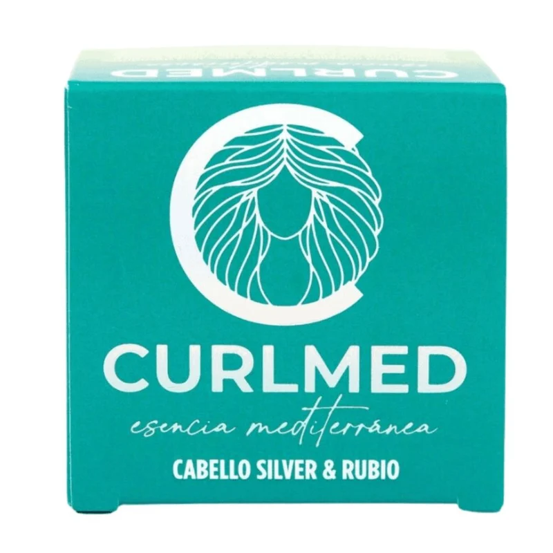 CurlMed Champú Sólido Cabello Silver y Rubio 80g