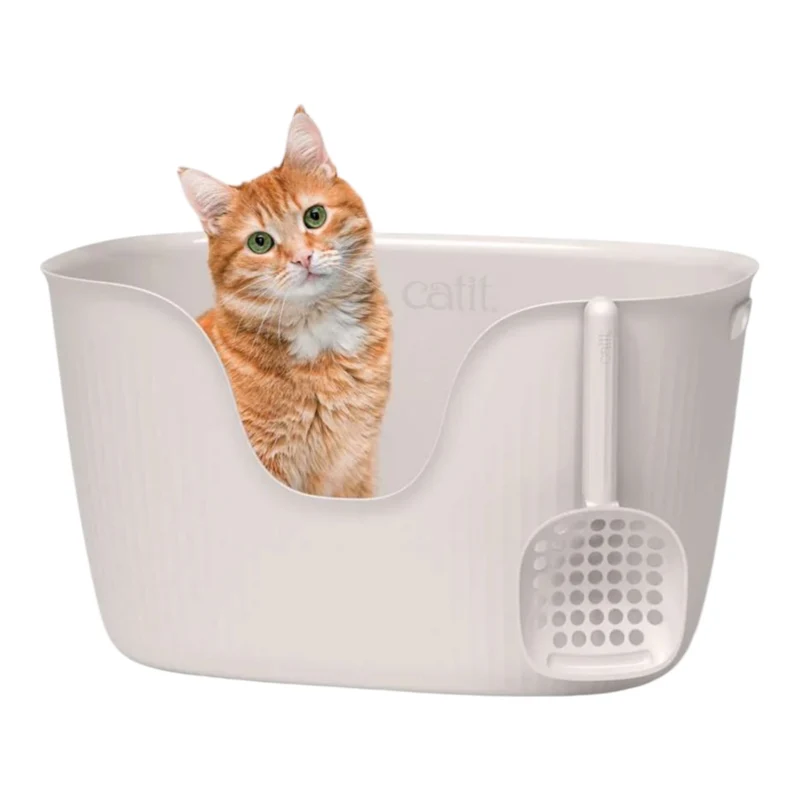 Catit LOO Arenero con Pala para Gatos — Ecológico y Elegante
