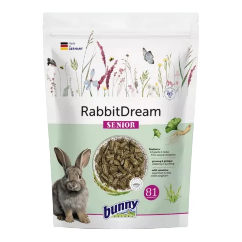 Bunny RabbitDream Senior — Mezcla 63 Plantas con Ginseng Ginkgo y Espirulina