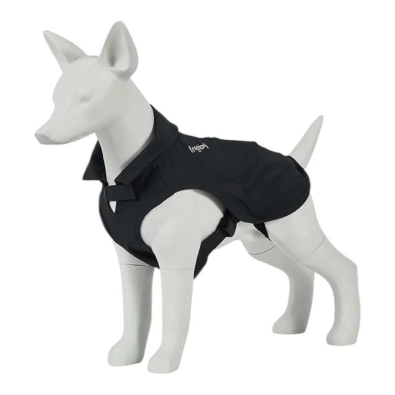 Chubasquero impermeable Aquadash negro para perro