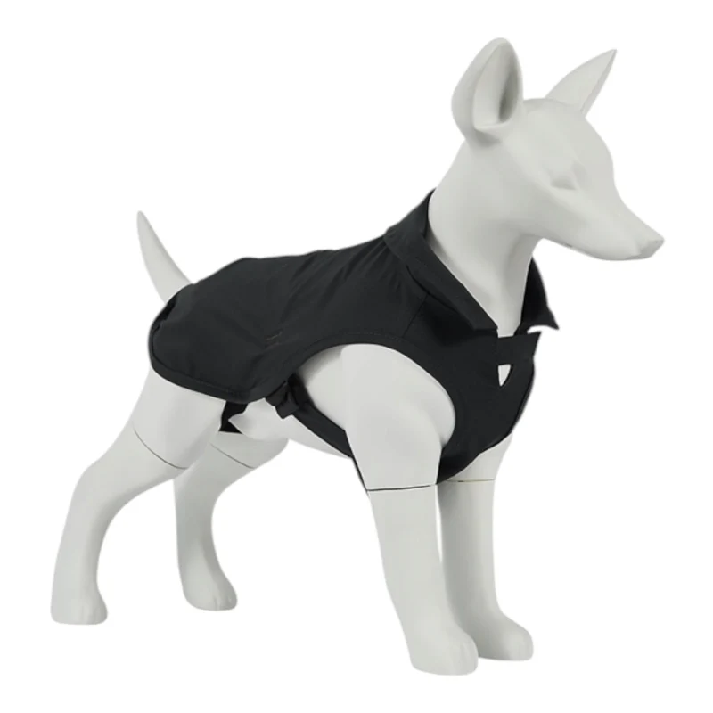 Chubasquero impermeable Aquadash negro para perro