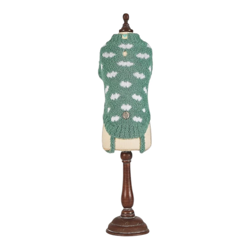 Jersey de punto para perro Cloudy Verde