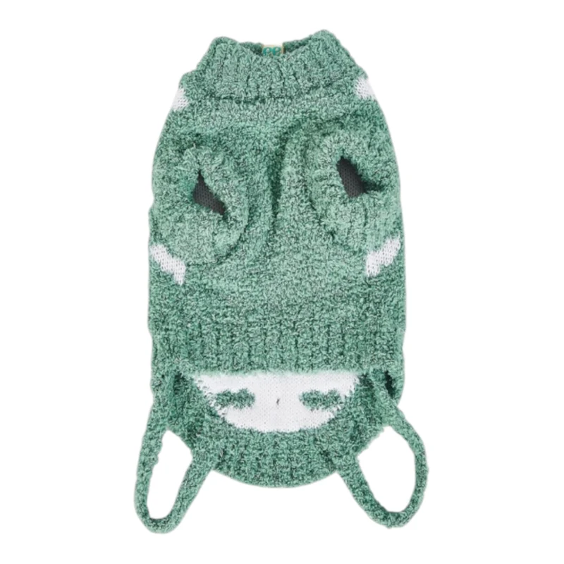 Jersey de punto para perro Cloudy Verde