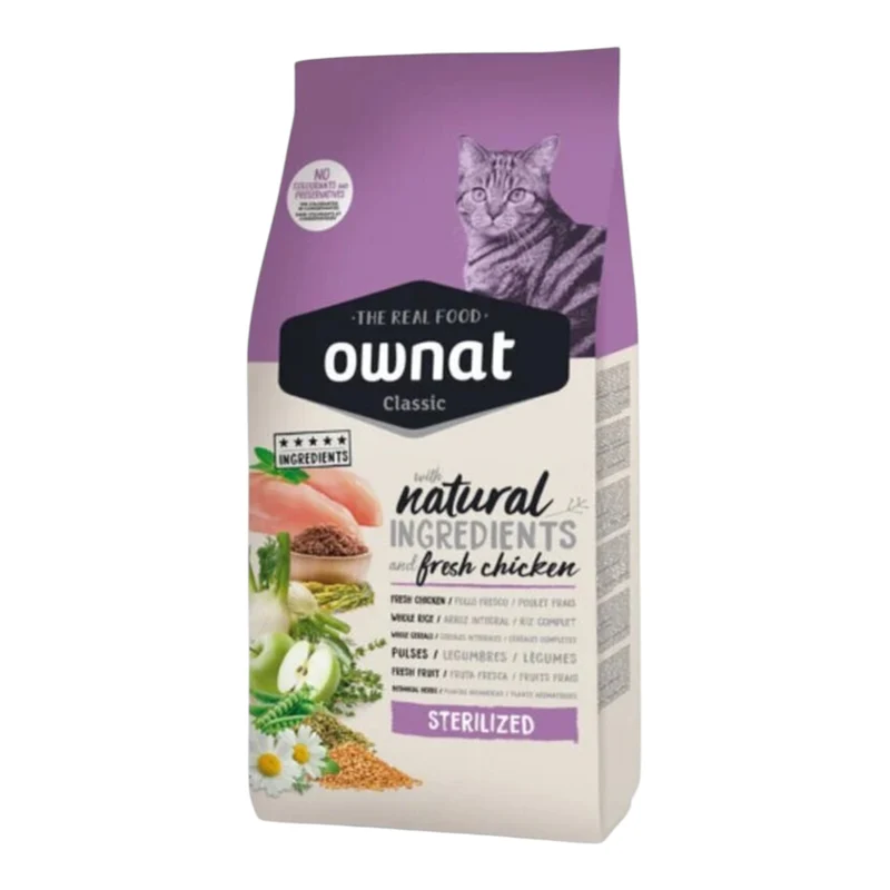 Ownat Sterilised Classic para Gatos Esterilizados — Pienso Completo