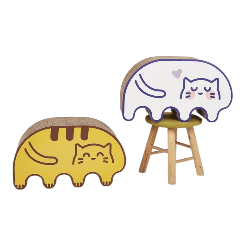 Rascador Meow Cartón para Gatos — Diversión y Mantenimiento de Garras