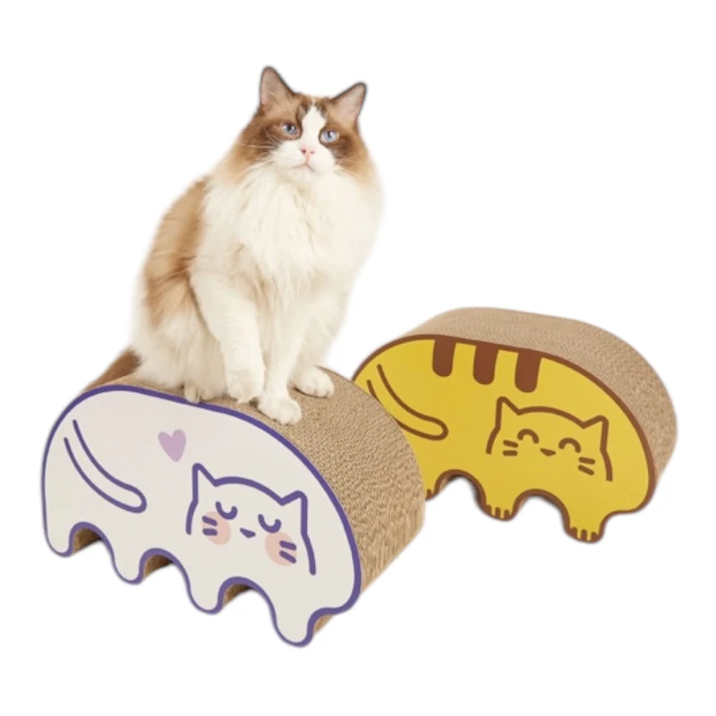 Rascador Meow Cartón para Gatos — Diversión y Mantenimiento de Garras