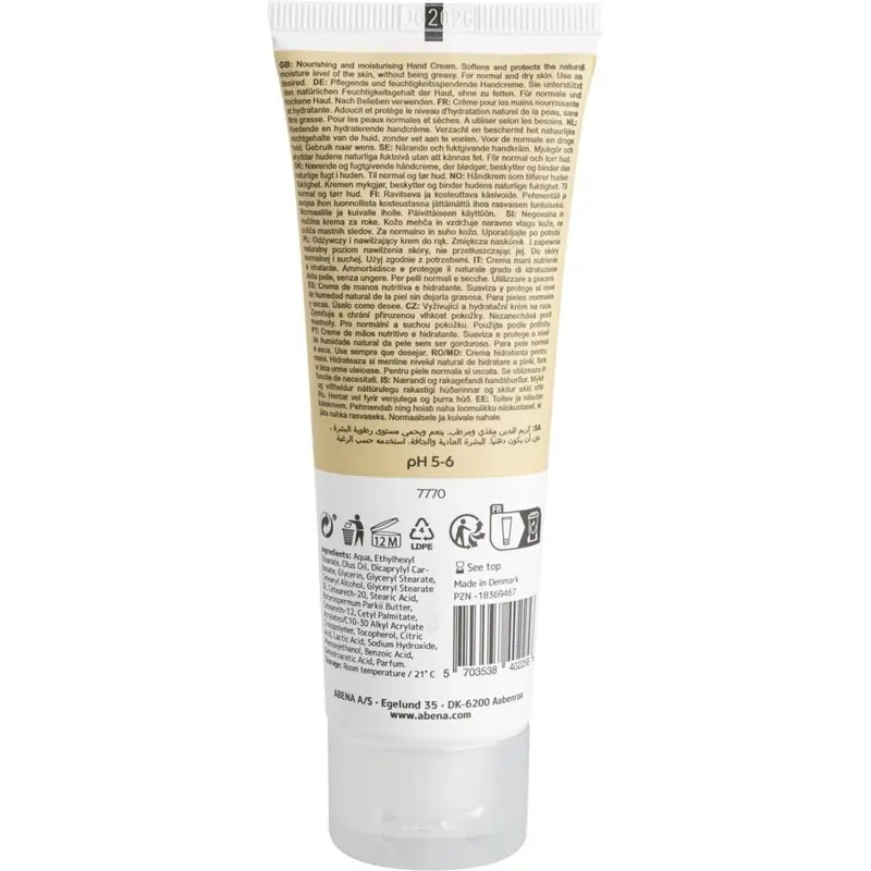 Abena Crema De Manos 21% Lípidos Con Perfume, 75 ml
